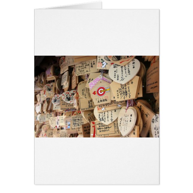 Japanse shrine Wooden Dedications (Voorkant)