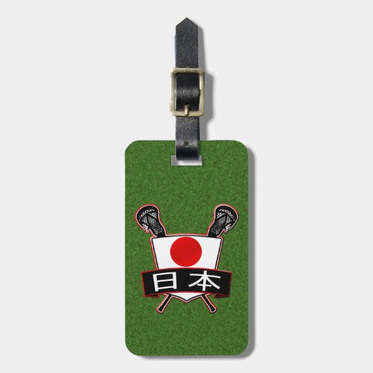 Japanse Sjabloon Lacrosse Bagagelabel (Voorkant verticaal)