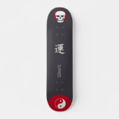 Japanse Skateboardstijl met monogram "Wind" Persoonlijk Skateboard (Voorkant)