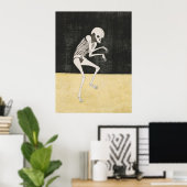 Japanse Skelet Ukiyo-e Dark Art Print (Thuiskantoor)