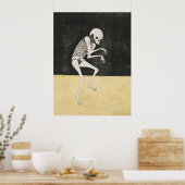 Japanse Skelet Ukiyo-e Dark Art Print (Keuken)