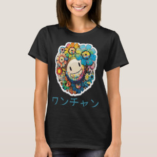 Japanse Slang Kidcore Aesthetische Bloem T-shirt
