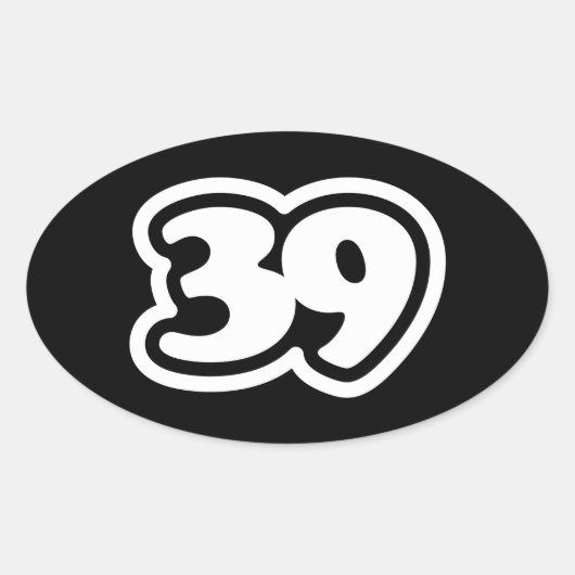 Japanse Slang Sankyu Oval Sticker (Voorkant)