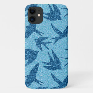 Japanse slik in de vlucht, kobalt en Bleek blauw Case-Mate iPhone Case