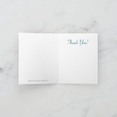 Japanse slik in vlucht, Turquoise en Aqua Kaart (Binnen)