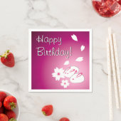 Japanse sneeuwkonijnen en Sakura Birthday Servetten (Insitu)