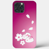 Japanse sneeuwkonijnen en Sakura Case-Mate iPhone Case (Achterkant)