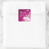 Japanse sneeuwkonijnen en Sakura Dank u Stickers (Tas)