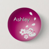 Japanse sneeuwkonijnen en Sakura Personal Button (Voorkant)