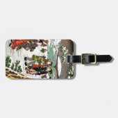 Japanse sneeuwval bagagelabel (Voorkant horizontaal)