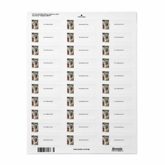 Japanse sneeuwval etiket (Full Sheet)