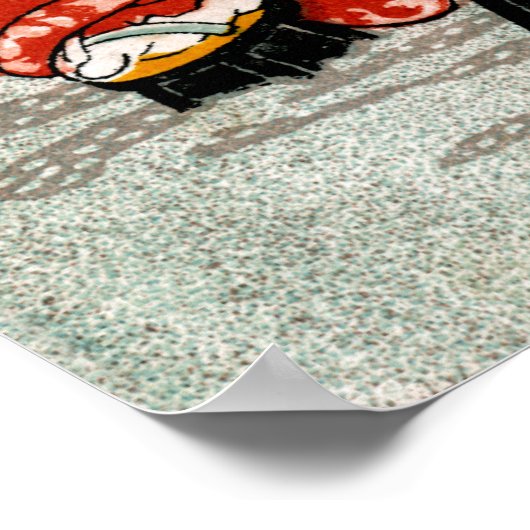 Japanse sneeuwval poster (Hoek)