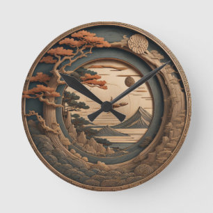 Japanse snijkunst ronde klok