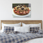 Japanse Spaghetti & Aardbeientaart Canvas Afdruk (Insitu (Slaapkamer))