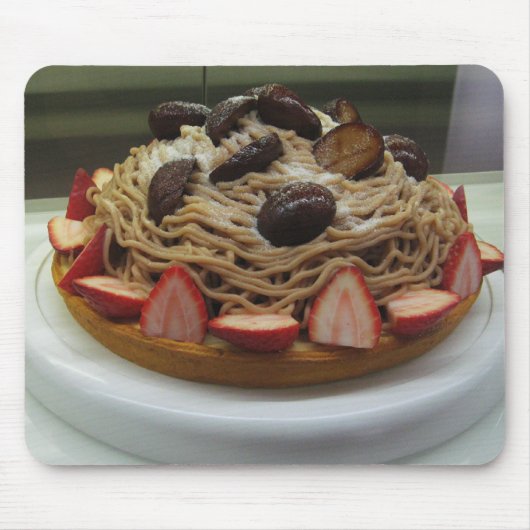 Japanse Spaghetti & Aardbeientaart Muismat (Voorkant)