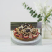 Japanse Spaghetti- en aardbeienkap Briefkaart (Staand voorkant)