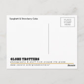 Japanse Spaghetti- en aardbeienkap Briefkaart (Achterkant)