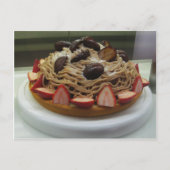 Japanse Spaghetti- en aardbeienkap Briefkaart (Voorkant)