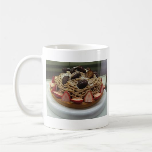 Japanse Spaghetti- en aardbeienkap Koffiemok (Links)