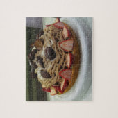 Japanse Spaghetti- en aardbeienkap Legpuzzel (Verticaal)