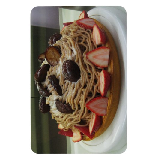 Japanse Spaghetti- en aardbeienkap Magneet (Verticaal)