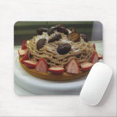 Japanse Spaghetti- en aardbeienkap Muismat (Met muis)