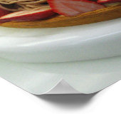 Japanse Spaghetti- en aardbeienkap Poster (Hoek)