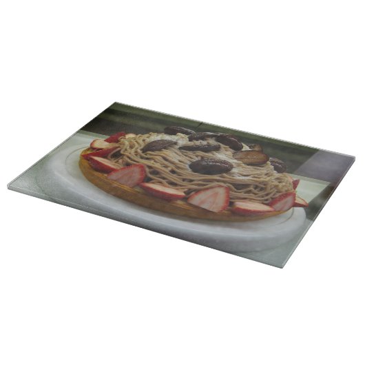 Japanse Spaghetti- en aardbeienkap Snijplank (Hoek)