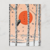 japanse specht briefkaart (Voorkant)