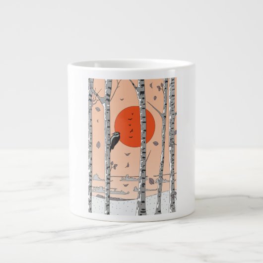 japanse specht grote koffiekop (Voorkant)