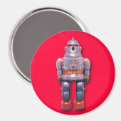 Japanse Speelgoed Robot Round Magnet (Voorkant / Achterkant)
