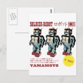 Japanse Speelgoed Robot Soldaat Briefkaart (Voorkant / Achterkant)