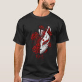 Japanse spin lelie anime bloem in zachte grunge a t-shirt (Voorkant)