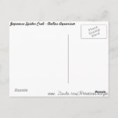 Japanse spinkrab briefkaart (Achterkant)