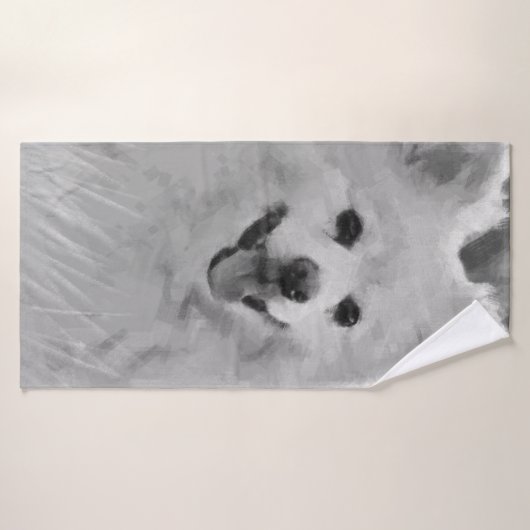 Japanse spitz badhanddoek (Badhanddoek)