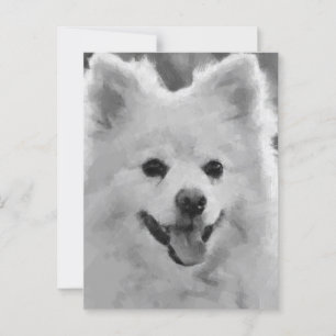 Japanse spitz briefkaart