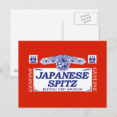 Japanse spitz briefkaart (Voorkant / Achterkant)