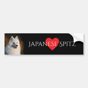 Japanse Spitz-Bumpersticker Bumpersticker