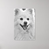 Japanse Spitz Canvas Afdruk (Voorkant)