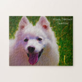Japanse Spitz Dog. Legpuzzel (Horizontaal)