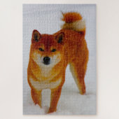 Japanse Spitz Dog. Legpuzzel (Verticaal)