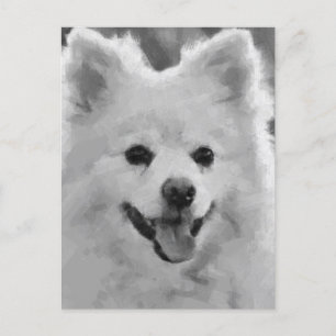 Japanse spitz feestdagenkaart