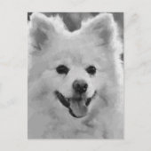 Japanse spitz feestdagenkaart (Voorkant)