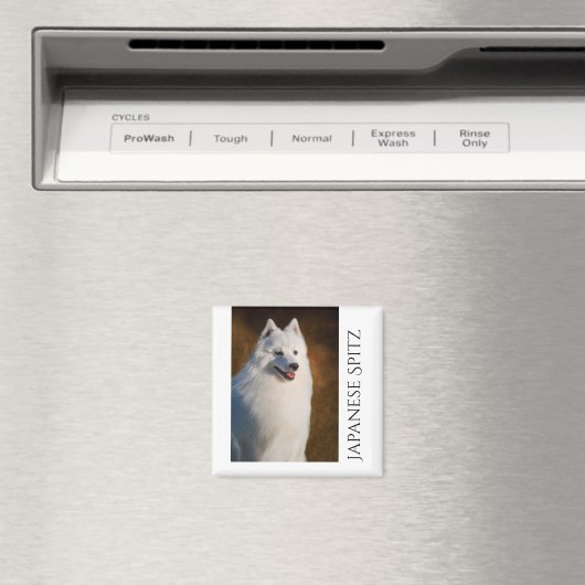 Japanse Spitz Fridge Magnet (Insitu (Vaatwasser))