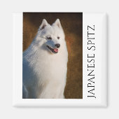 Japanse Spitz Fridge Magnet (Voorkant)
