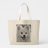 Japanse spitz grote tote bag (Achterkant)