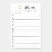 Japanse Spitz-hond gepersonaliseerd om te doen Post-it® Notes (Voorkant)
