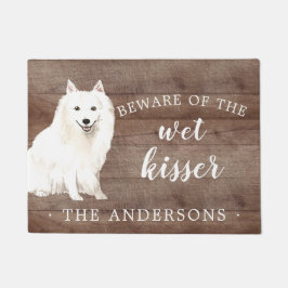 Japanse Spitz Hond Gepersonaliseerde Deurmat