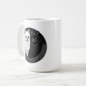 Japanse spitz hond koffiemok (Voorkant links)