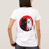 Japanse spitz hond t-shirt (Achterkant)